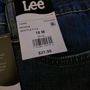 Lee Capri Midrise Seattle Fog jeans